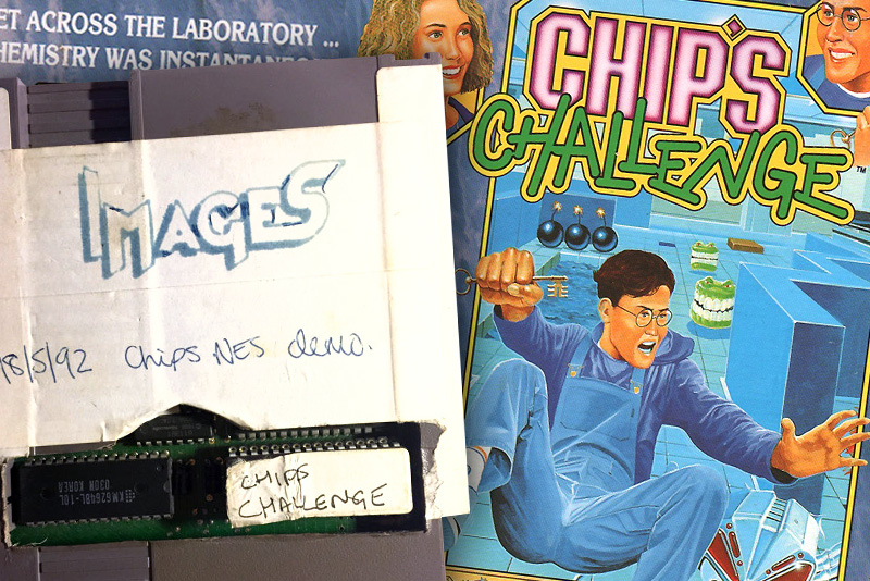 Unreleased Nintendo NES Prototype Cartridge of ‘Chip’s Challenge’ Goes Up For Auction