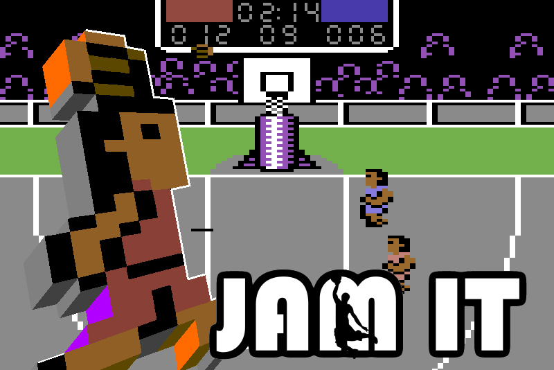 Homebrew Basketball Release ‘Jam It’ Dunks Onto Commodore 64