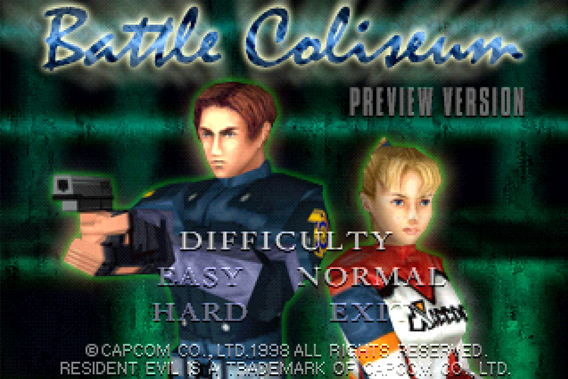 Unofficial ‘Resident Evil 1.5: Battle Coliseum’ Demo Released For PlayStation 1