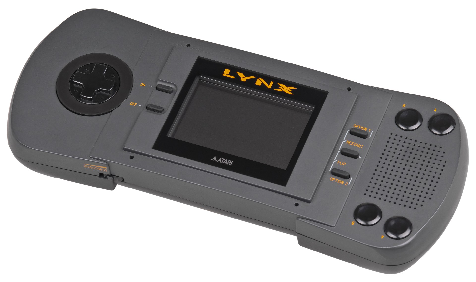 Original Atari Lynx handheld console photographed by Evan-Amos