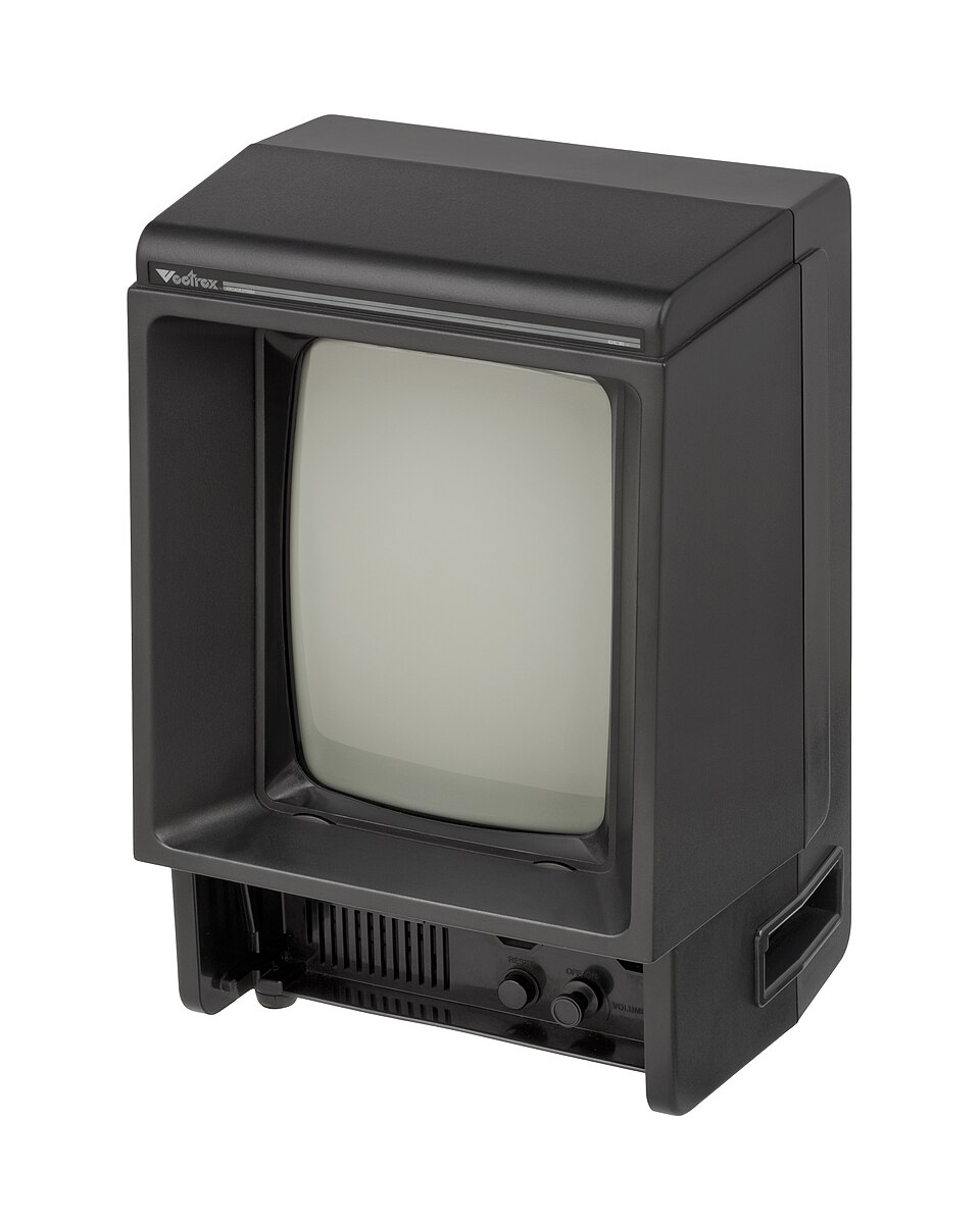 A Vectrex console — the self-contained vector-graphics system from 1982