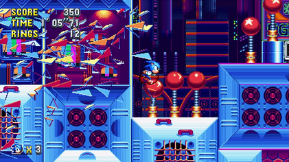 Studiopolis Zone gameplay in Sonic Mania
