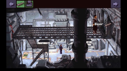 Beneath a Steel Sky on the Amiga — point-and-click adventure in a dystopian future city
