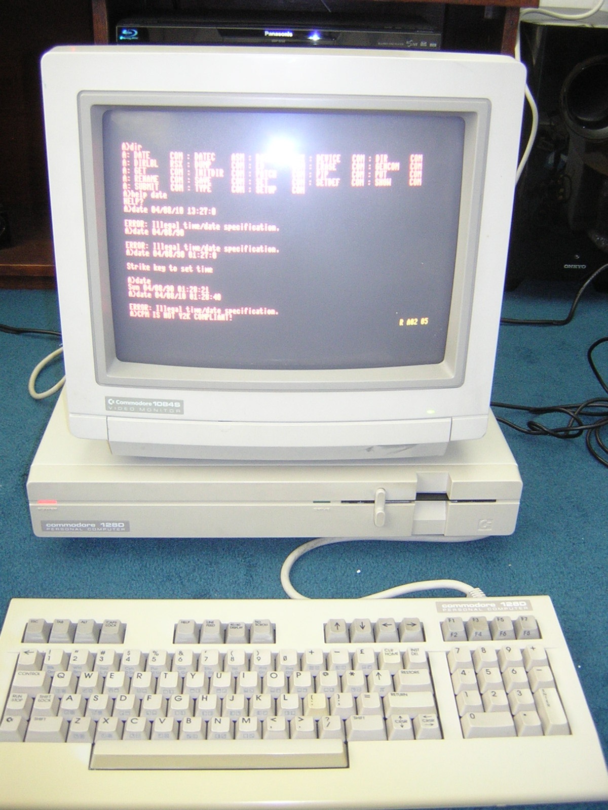 A Commodore 128 running CP/M