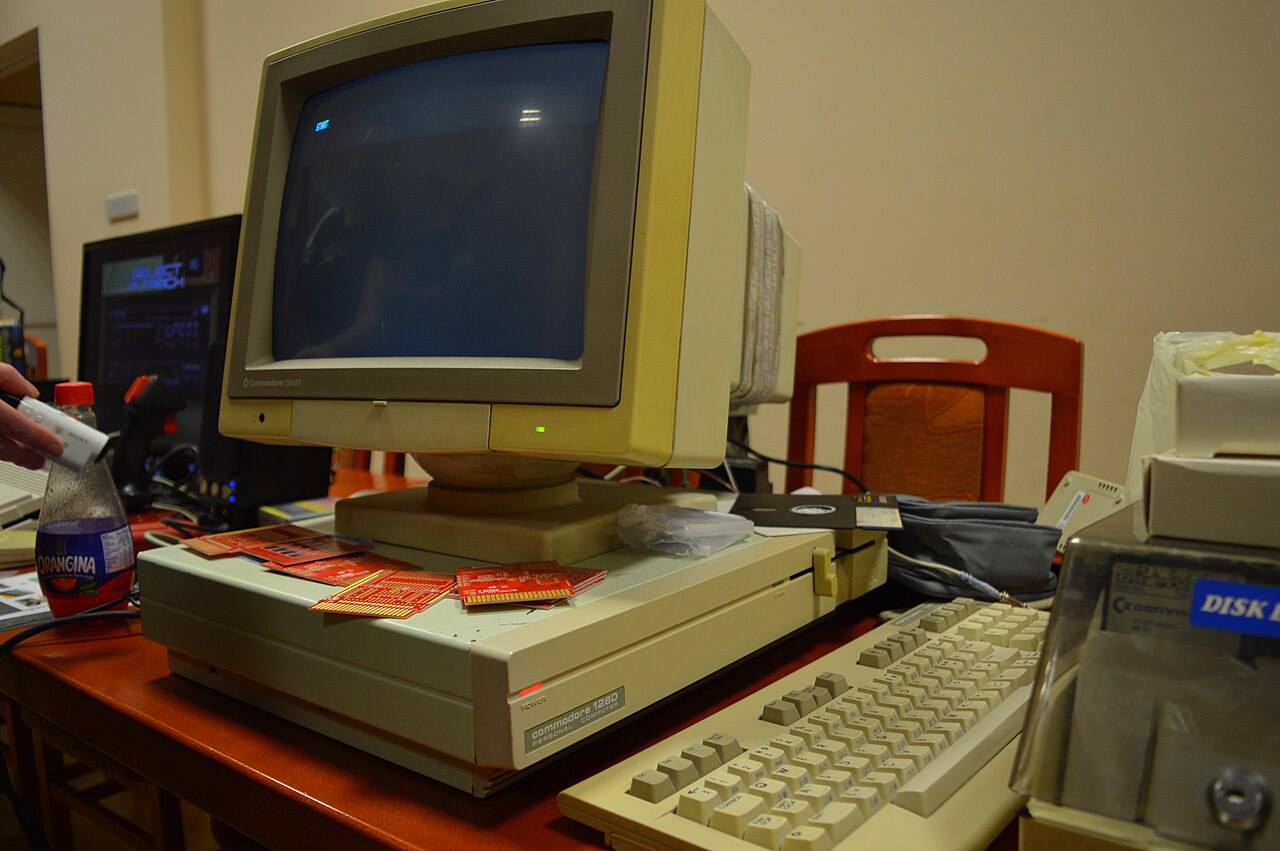 The Commodore 128D desktop model
