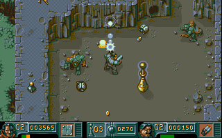 The Chaos Engine gameplay — top-down steampunk shooting on the Amiga classic