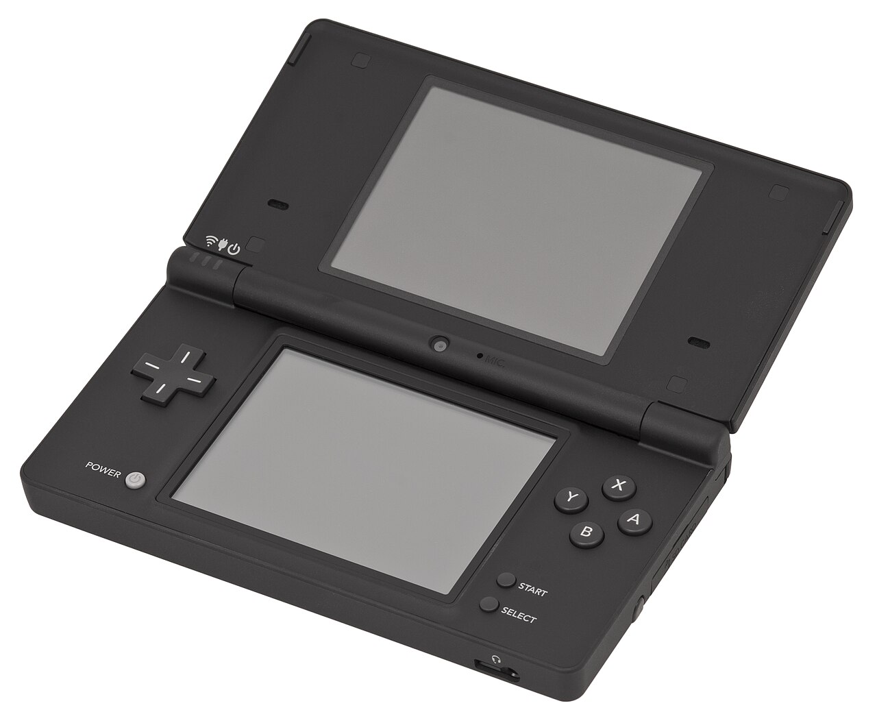 The Nintendo DSi handheld open