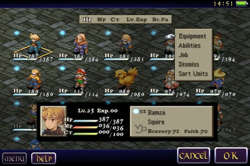 Final Fantasy Tactics War of the Lions PSP gameplay, a job-system battle in Ivalice