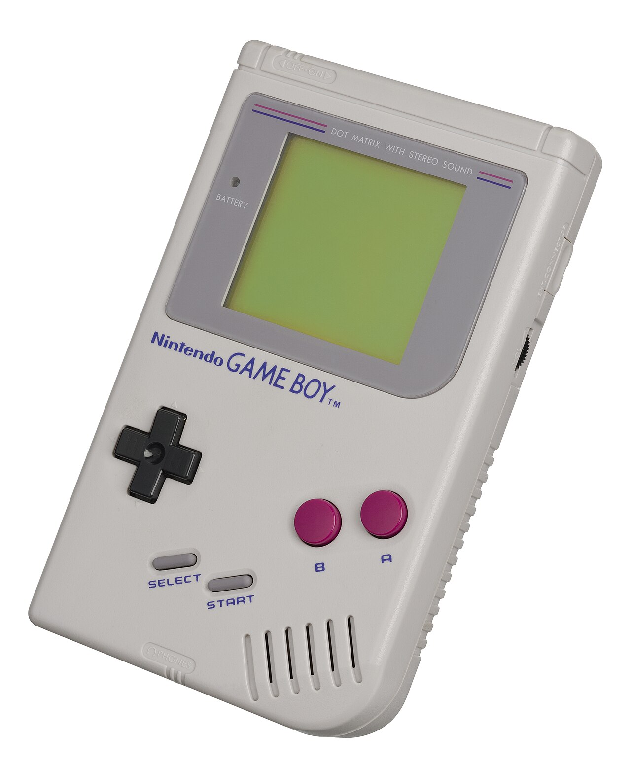 The original 1989 Game Boy, front view