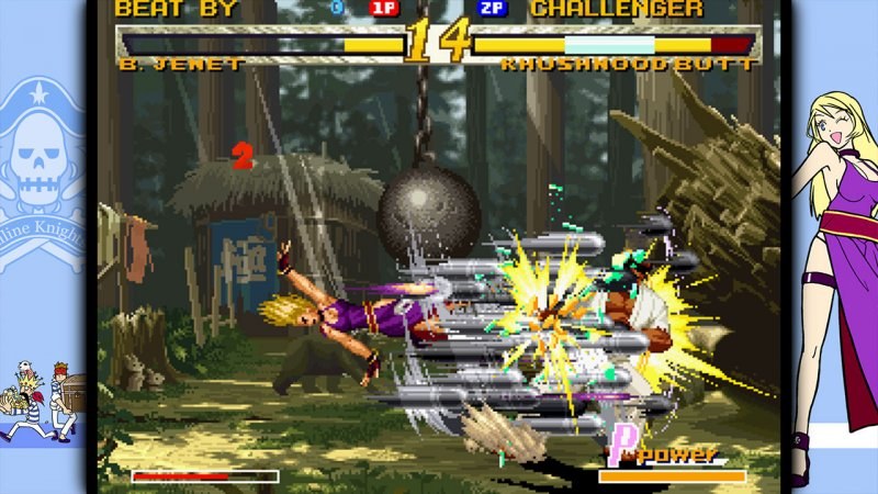 Garou Mark of the Wolves versus match showing late-era Neo Geo sprite detail