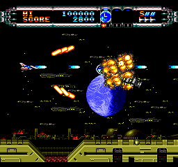 Gate of Thunder gameplay, space stage boss