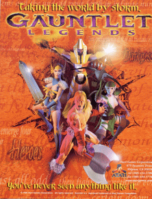 Gauntlet Legends box art or gameplay