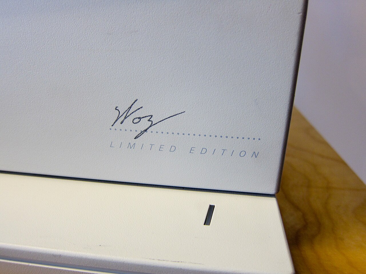 Steve Wozniak's signature on the Woz Limited Edition IIGS