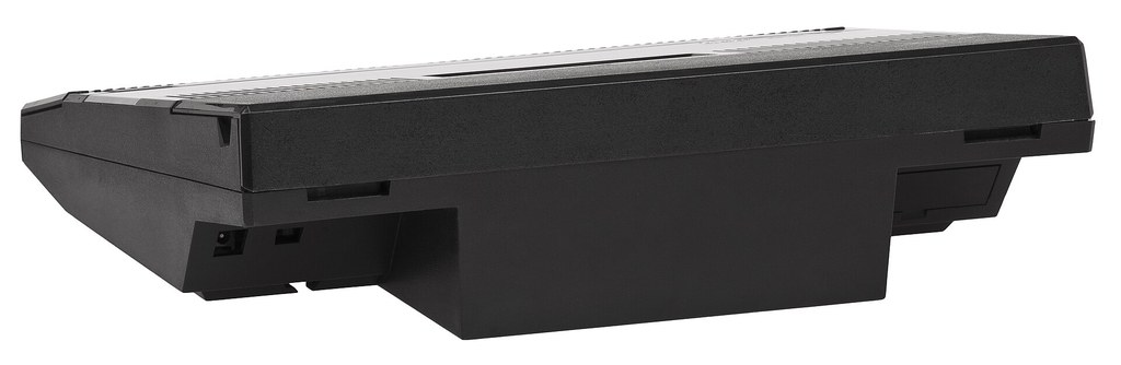 The rear of the Atari 5200 console — the edge that met the television through the automatic switchbox on early models