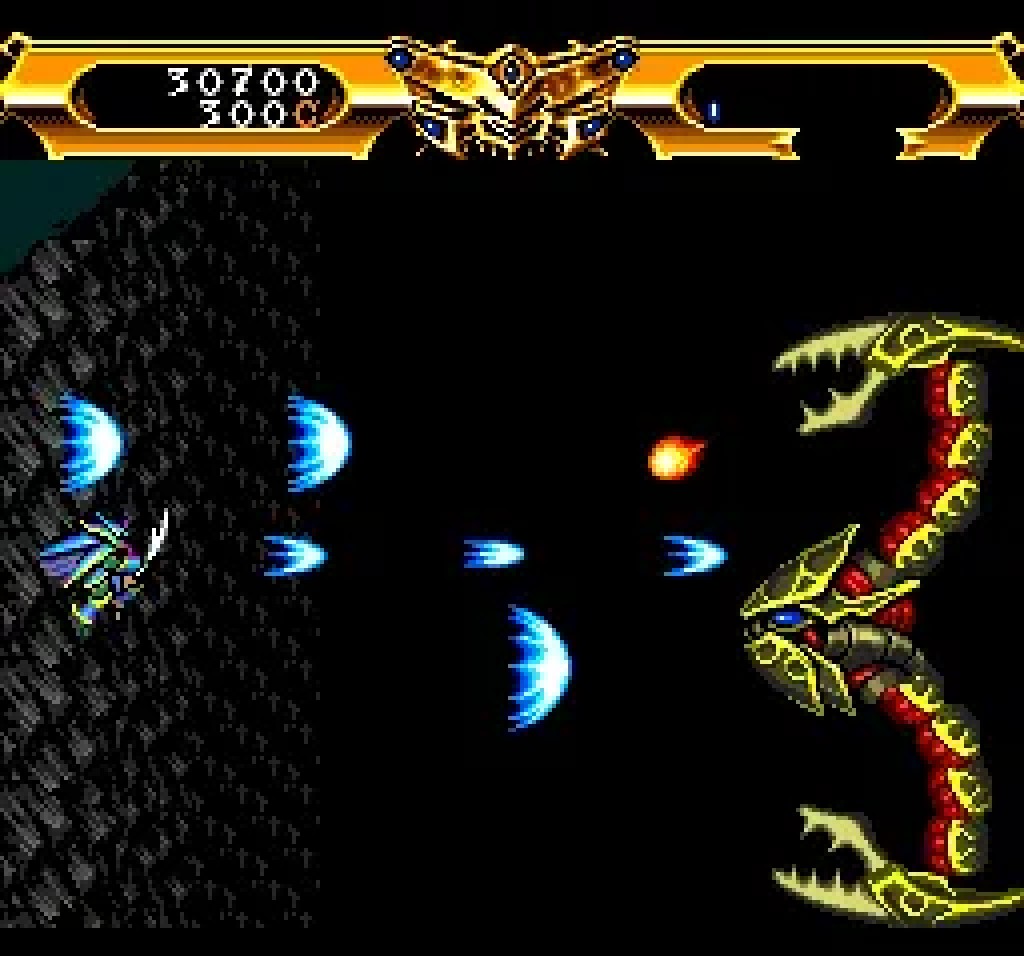 A serpent warlord boss in Lords of Thunder on TurboGrafx-CD