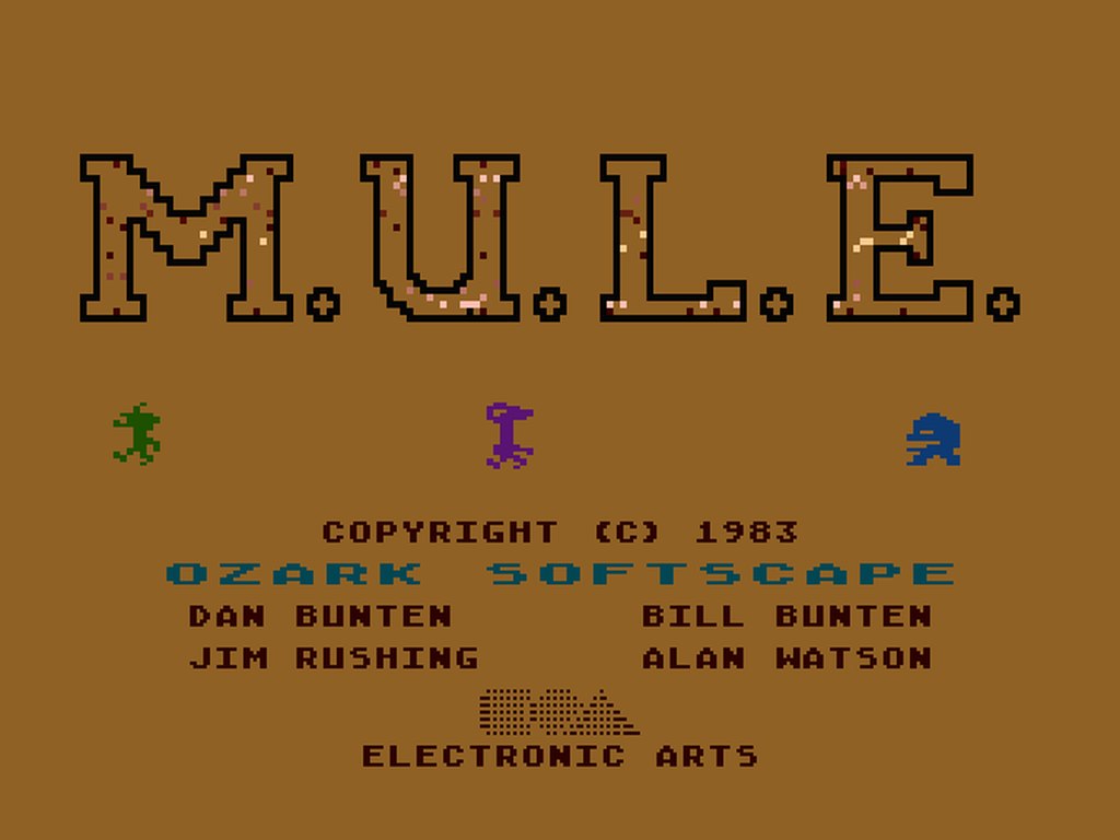 M.U.L.E. Atari 8-Bit Review: Four Planeteers, One Ruthless Economy