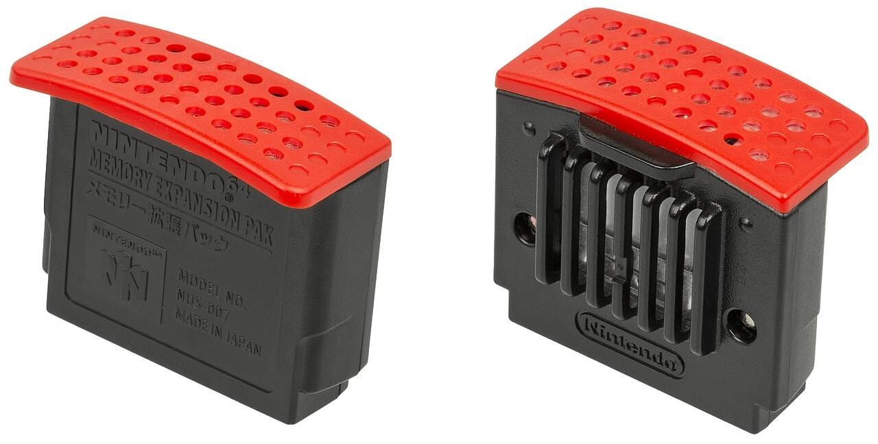 The Nintendo 64 Memory Expansion Pak.