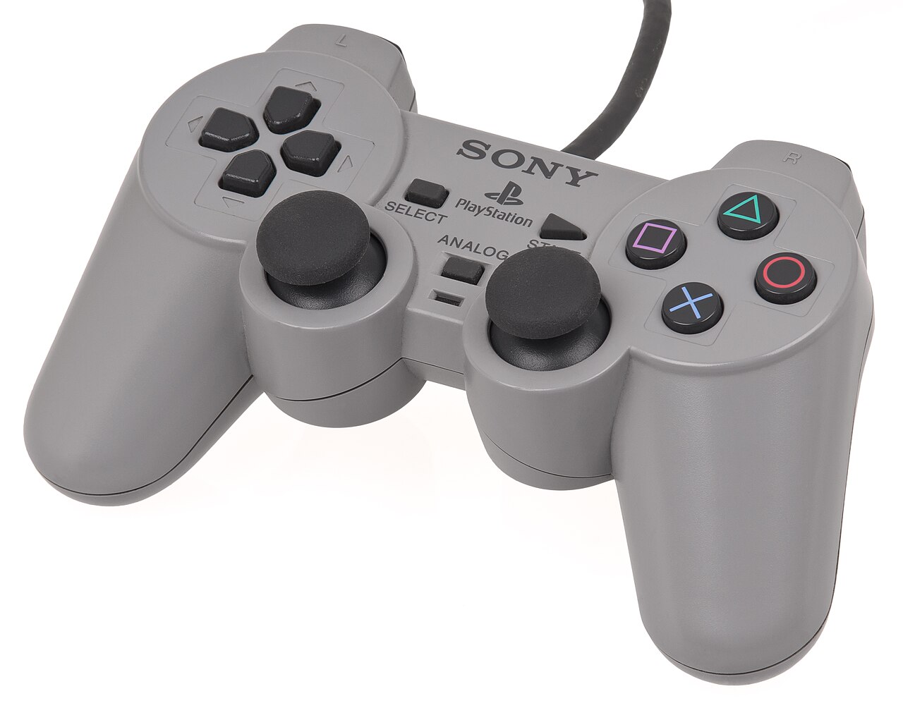 The Sony DualShock controller for the PlayStation