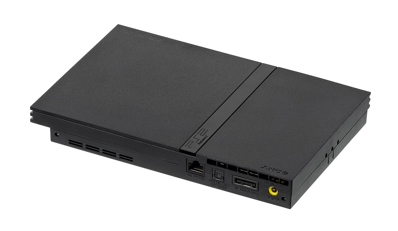 Sony PlayStation 2 slim console, the lead platform for Tony Hawk's Pro Skater 3