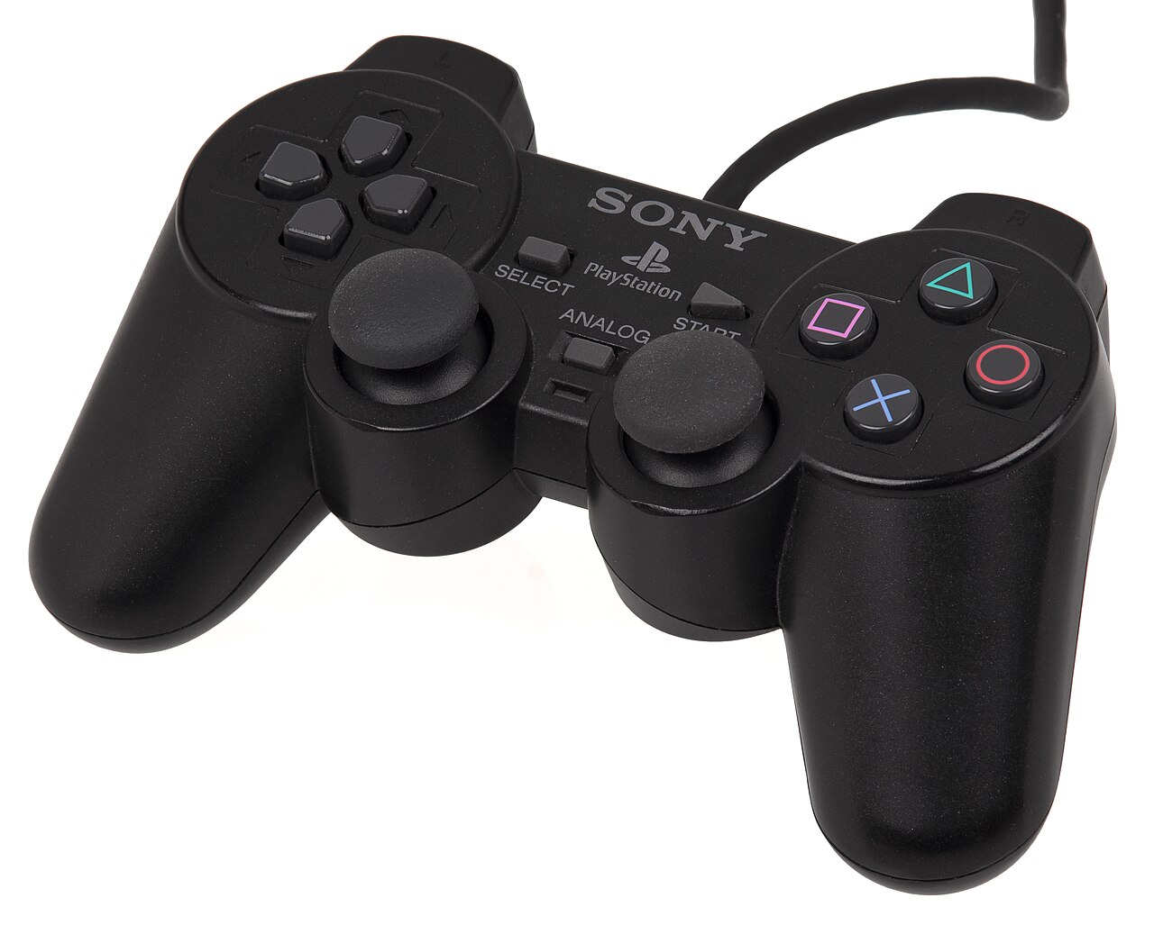 The DualShock 2 controller for PlayStation 2