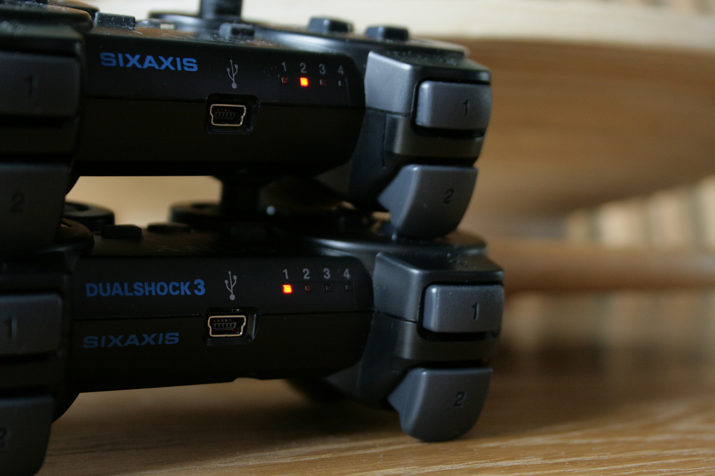 The DualShock 3 and Sixaxis controllers