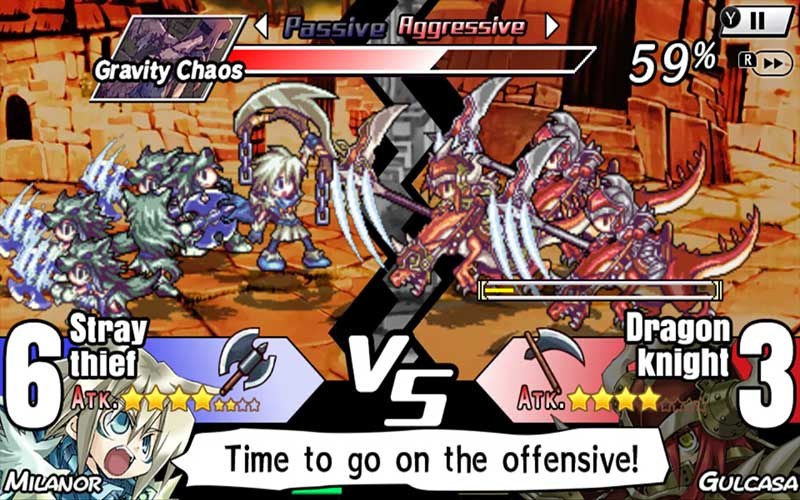 Yggdra Union PSP gameplay, Union formation battle