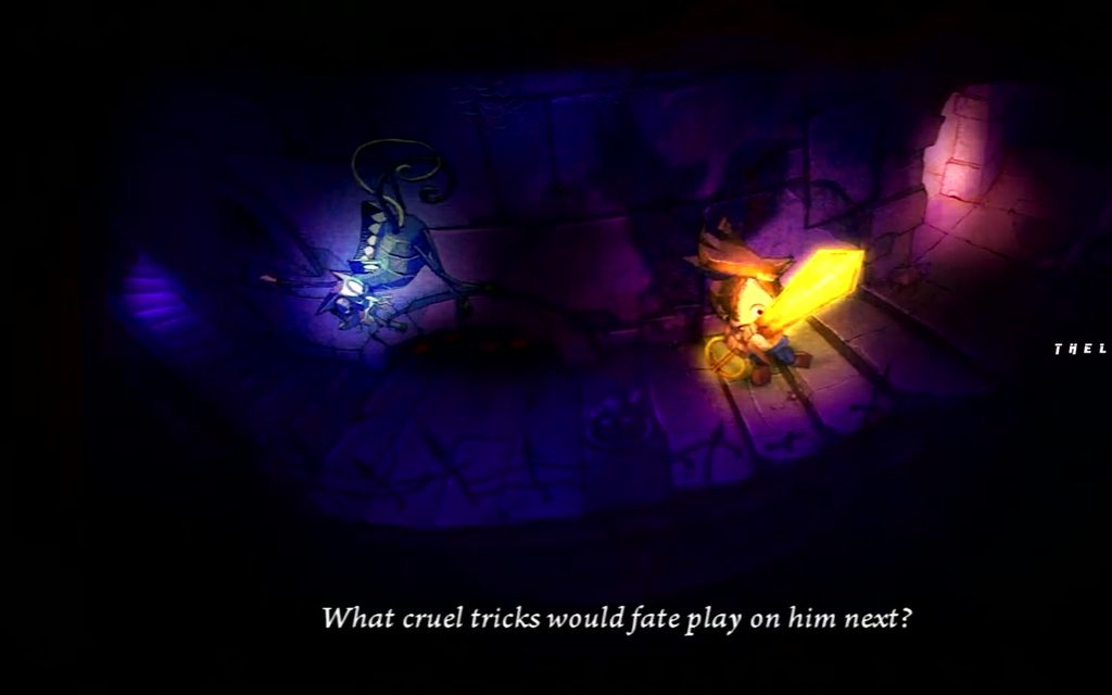 A storybook scene under the Moon in Puppeteer on PS3