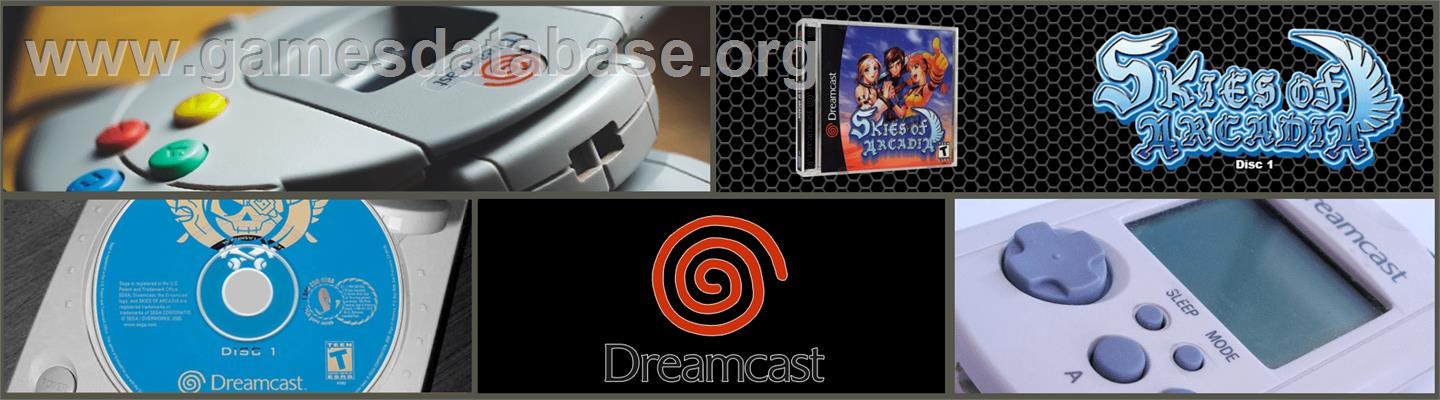 Skies of Arcadia Dreamcast banner artwork