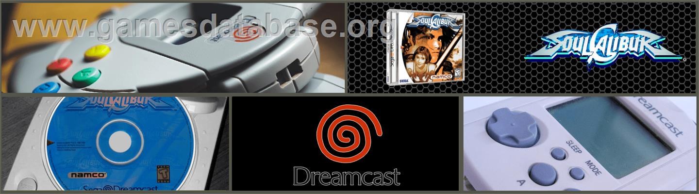 SoulCalibur Dreamcast banner artwork